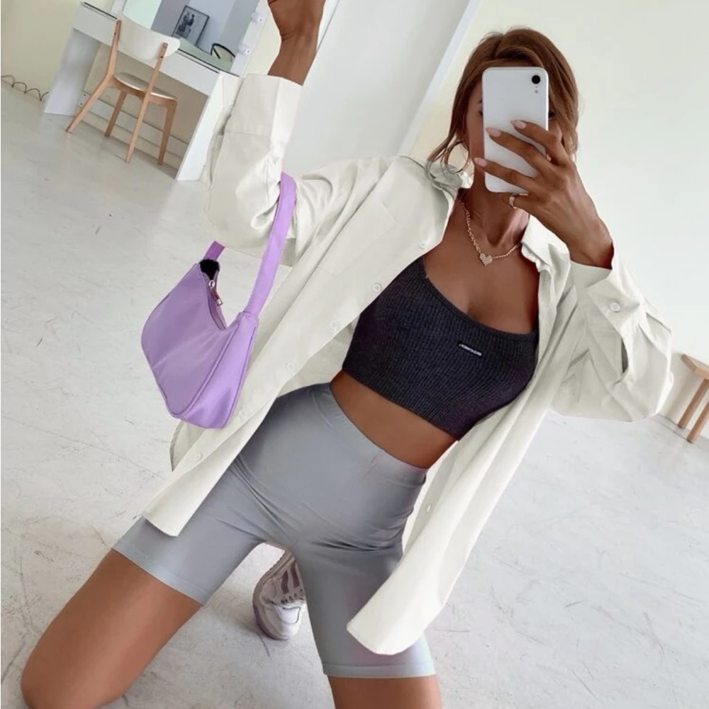 Small White Solid Button Through Shirt Collar But… - image 7